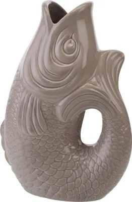 Produktbild von Gift Company Monsieur Carafon Vase / Karaffe Fisch L sandstone 2,7l