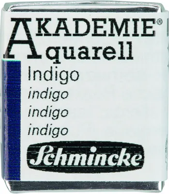 Produktbild von Schmincke AKADEMIE Aquarellfarbe 1/2 Näpfchen - 442 Indigo