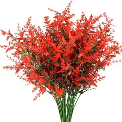 Image de Lot de fleurs artificielles, résistantes aux UV, 10 pièces