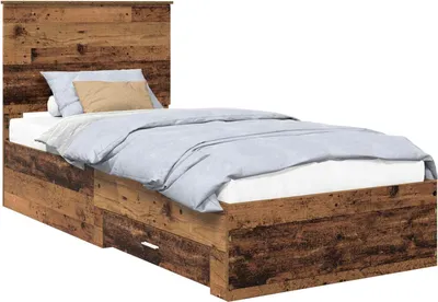 Immagine prodotto di Struttura del letto Legno vecchio 90 x 200 cm Legno multistrato
