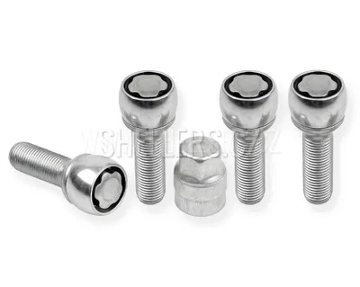Obrázok produktu pre Bezpečnostné poistné skrutky M14x1,5x40 kruhové R13, kľúč 17, SICUBLOC AN540