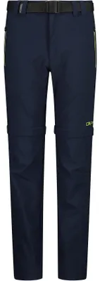 Obrázek produktu pro KID Zip OFF Pant b.blue-limegreen (01NN) 140