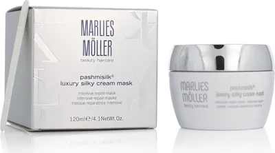 Produktbild von Marlies Möller Pashmisilk Silky Cream Mask 120ml, 125 ml, Frauen, beschädigtes Haar, Alle Farben, Glanz, Glättend, Topf