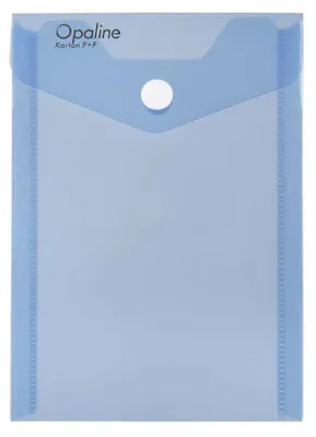 Image de Pochette en plastique A6 avec picots Carton PP bleu