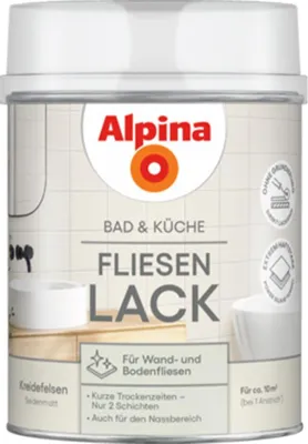 Produktbild von Alpina Fliesenlack Bad & Küche 2K kreidefelsen 750 ml
