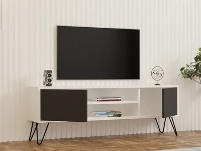 Immagine prodotto di Skye Decor, Hare, mobile TV, bianco, 100% pannelli truciolari rivestiti in melamina, 140 x 30 x 50 cm