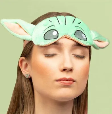 Produktbild von Famanu Schlafmaske Baby Yoda Grün - 3D-Design, verstellbar