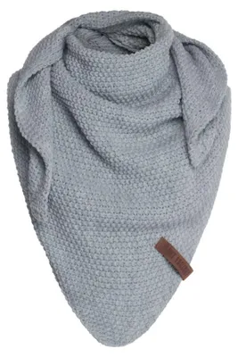 Immagine prodotto di Knit Factory Coco Sciarpa triangolare 140x60 cm Grigio liscio