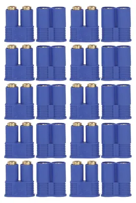 Image de Lot de 10 fiches EC8, 8 mm, plaquées or, en laiton, fiches et prises avec boîtier pour démarrage à batterie