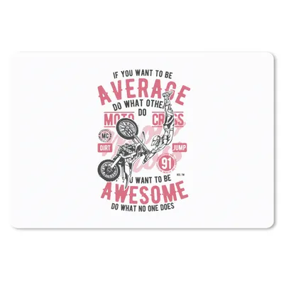 Produktbild von MuchoWow® Schreibtischunterlage Mancave - Motor - Zitate - Vintage 60x40 cm - XXL Mauspad - Großes Mauspad