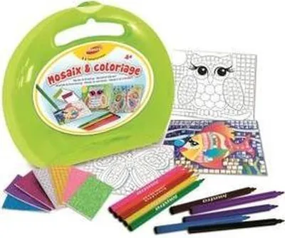 Image de Coffret Joustra avec mosaïque et couleurs