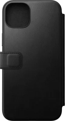 Immagine prodotto di Nomad, custodia folio per iPhone 15 Plus Magsafe con portacarte in pelle moderna, nero