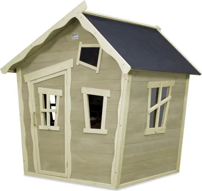 Produktbild von EXIT Crooky 100 Holzspielhaus - graubeige