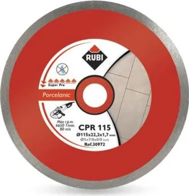 Produktbild von Rubi Cpr 125 Superpro Diamantscheibe Für Porzellanfliesen