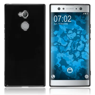 Produktbild von PhoneNatic Case kompatibel mit Sony Xperia XA2 Ultra - schwarz Silikon Hülle transparent Cover