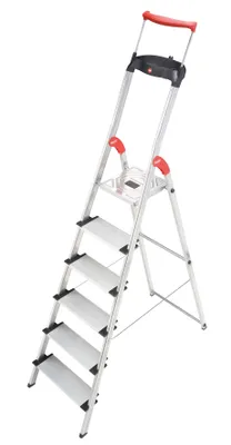 Produktbild von Hailo Haushaltsleiter ComfortLine 6 XXL-Alu-Stufen XXR EasyClix, 8030601