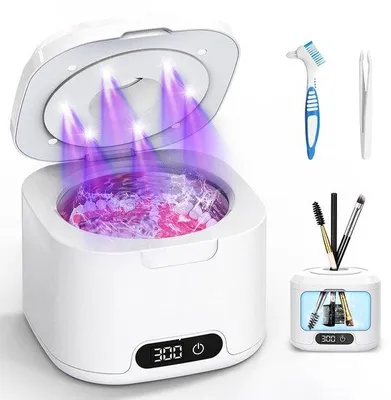 Image de Nettoyeur à ultrasons haut de gamme avec lumière UV pour une hygiène irréprochable à la maison