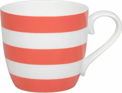Immagine prodotto di Könitz Becher Stripes - Coral, Tasse, Bone China, Rot, 425 ml, 11 2 057 2825