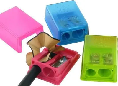 Produktbild von KUM® "2-in-1K2® Box", Pop, Kunststoff-Doppelspitzer für Schülermäppchen 2-in-1 K2