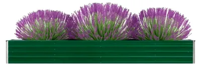 Produktbild von Hochbeet aus verzinktem Stahl 320x40x45cm in Grün