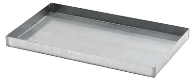 Produktbild von Auffangwanne für Kleingebinde aus Stahl | 1000 x 600 x 70 mm | mit Zulassung | 30 l Auffangvolumen | verzinkt