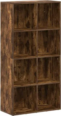 Obrázek produktu pro vidaXL Regál/deska na knihy Smoked Oak 66×30×130 cm Dřevěná konstrukce