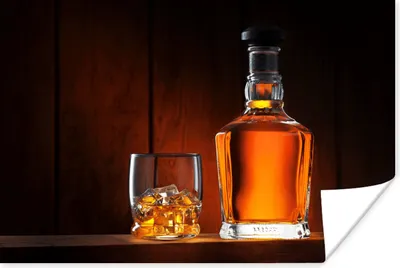 Produktbild von MuchoWow® Poster Whiskey - Flasche - Karaffe 120x80 cm - Bilder