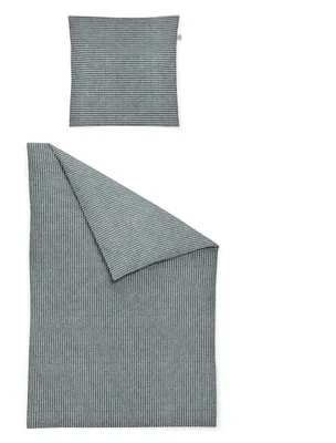 Produktbild von Irisette Flausch-Baumwolle Bettwäsche-Garnitur Lina Mink 8872 Farbe grün-30 Größe 135x200+80x80 cm