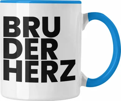 Produktbild von Trendation - Bester Bruder Tasse Geschenk Geburtstag Weihnachten Lustig Bruderherz Geschenkideen Erwachsen (Blau)