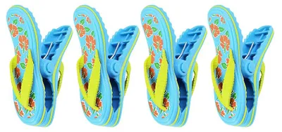 Imagen del producto de Clips para toallas de plástico, paquete de 4 unidades, resistentes al viento, ideales para la playa y el jardín