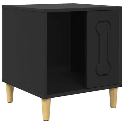 Produktbild von vidaXL Hundehütte Schwarz 44 x 42 x 49 cm Holzwerkstoff