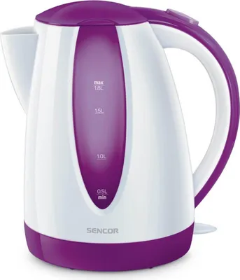 Produktbild von Sencor SWK 1815VT, 1,8 l, 2000 W, Violett, Weiß, Kunststoff, Wasserstandsanzeige, Überhitzungsschutz