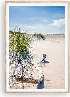 Produktbild von Gerahmtes Poster - Rahmen in heller Eiche - Mrzezyno Strand Meer - 70x100 cm - Wand Bild - Wanddeko - Wandbilder - Wandposter - Bilderrahmen - Bilder - Kunstdruck - Wandbild - P2NPA70x100-4281