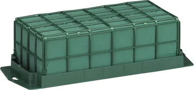Produktbild von Nass-Steckschaum Ziegel für Blumengestecke Tischdeko Trauerfloristik mit Klebestreifen 29x12x8,5cm 4er-Set, 4 Stück