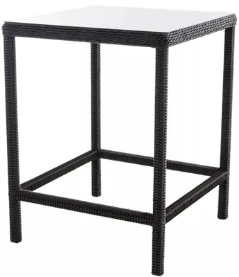 Produktbild von In And OutdoorMatch Gartentisch Violette - Stehtisch - Dunkelgrau / Grau - Gartentisch Kunststoff - Gartentische - Tisch - Glastisch - 84 x 84 x 110,5 cm