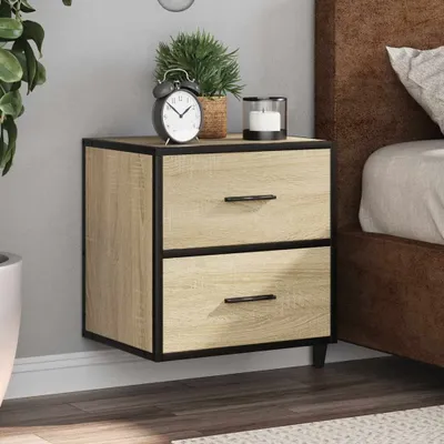 Obrázek produktu pro vidaXL Nástěnné noční stolky 2 ks dub Sonoma 40x31x39,5 cm