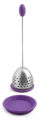Immagine prodotto di Karl Weis infusore per tè in silicone/acciaio inox viola