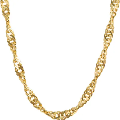 Produktbild von Goldkette Singapurkette Länge 45cm - Breite 2,2mm - 333-8 Karat Gold