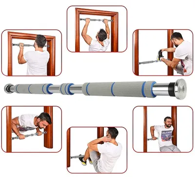 Immagine prodotto di Inovra - Sbarra per trazioni regolabile, 80-115 cm, 150 kg, sbarra per ginnastica, allenamento della forza, sbarra per trazioni, per braccia, per allenamento della forza