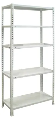 Image de Etagère Légère Sans Vis Ecoclick Mini 5/300 Blanc Blanc 1800x800x300 - Simonrack