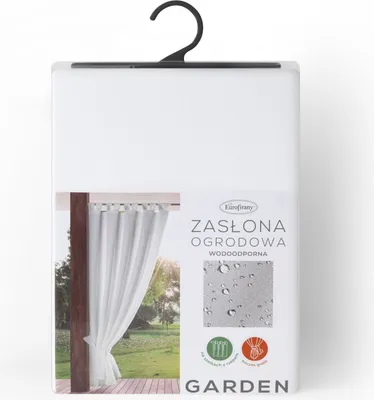 Immagine prodotto di Eurofirany Tenda da giardino con passanti impermeabile bianco 200 cm x 155 cm