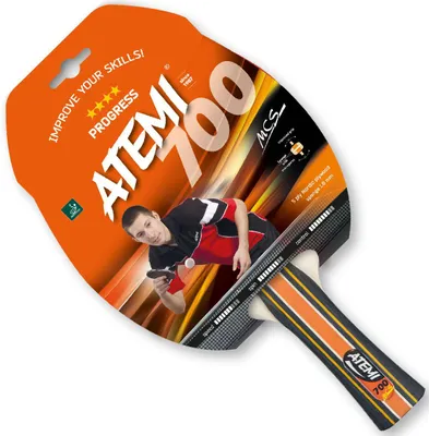Produktbild von Atemi Tischtennisschläger 700 konkav 4 Sterne ITTF Multicolor