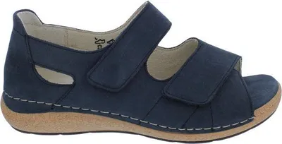 Produktbild von Waldläufer Sandale K-Heliett 681801-191-217, Nubukleder, Marine-Blau, Fußbett zum Wechseln, Weite K 37