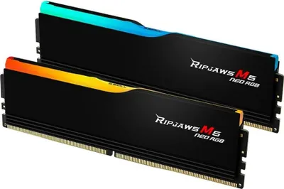 Two RAM modules with RGB lighting are shown against a white background.