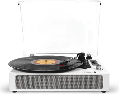 Produktbild von Studio Deluxe Bluetooth-Plattenspieler - Vinyl-Player und Konverter - Weiß