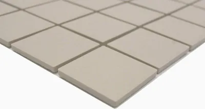 Produktbild von Handmuster Mosaikfliese Keramik hellbeige magnolia unglasiert RUTSCHEMMEND MOS14B-1211-R10_m