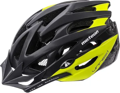 Produktbild von meteor Unrest Fahrradhelm Herren Damen Kinder-Helm MTB rollerhelm L 58-61 cm schwarz / grün