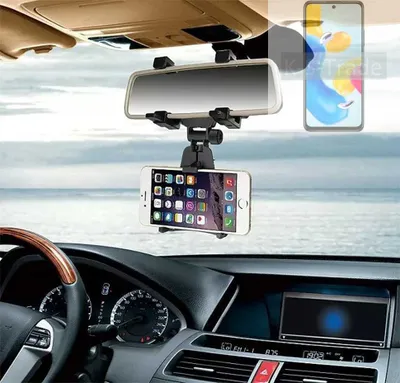 Produktbild von K-S-Trade Smartphone Halterung kompatibel mit Xiaomi Redmi Note 11S 5G Rückspiegel Halterung schwarz Auto Halterung KFZ Halter