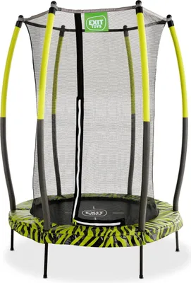 A junior trampoline with a safety net, presented on a white background.