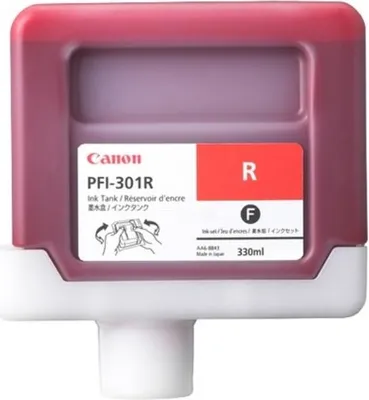 Obrázok produktu pre Canon PFI-301R, Červená, Atrament na pigmentovej báze, 330 ml, 1 kusov